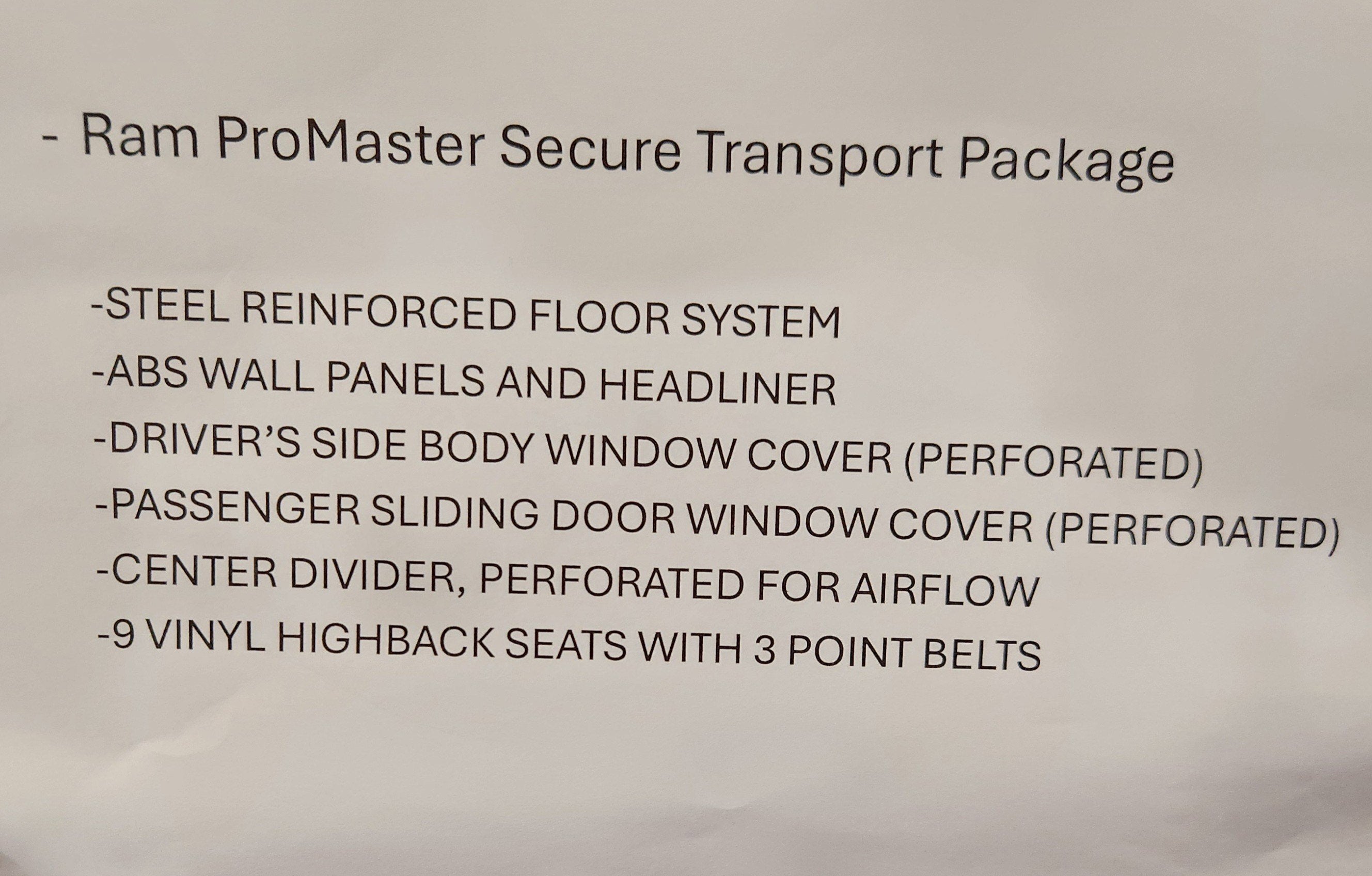 2023 RAM ProMaster Window Van 2500 High Roof 159" WB