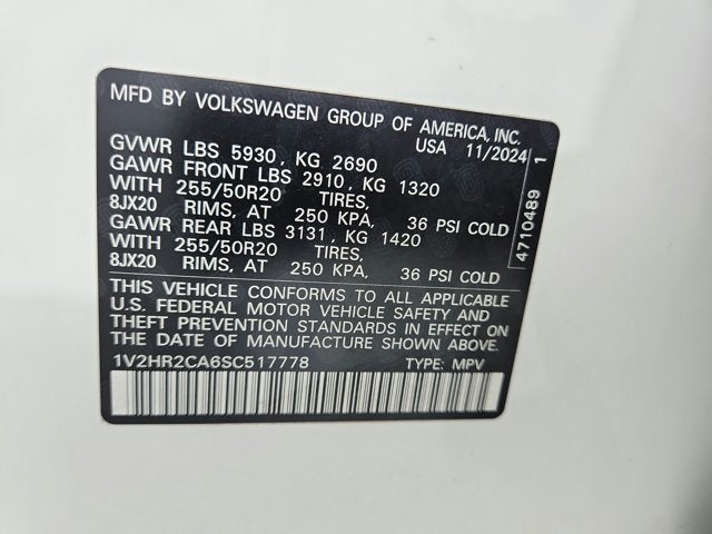 2025 Volkswagen Atlas 2.0T SE w/Technology