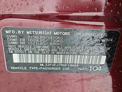 2024 Mitsubishi Mirage G4 LE