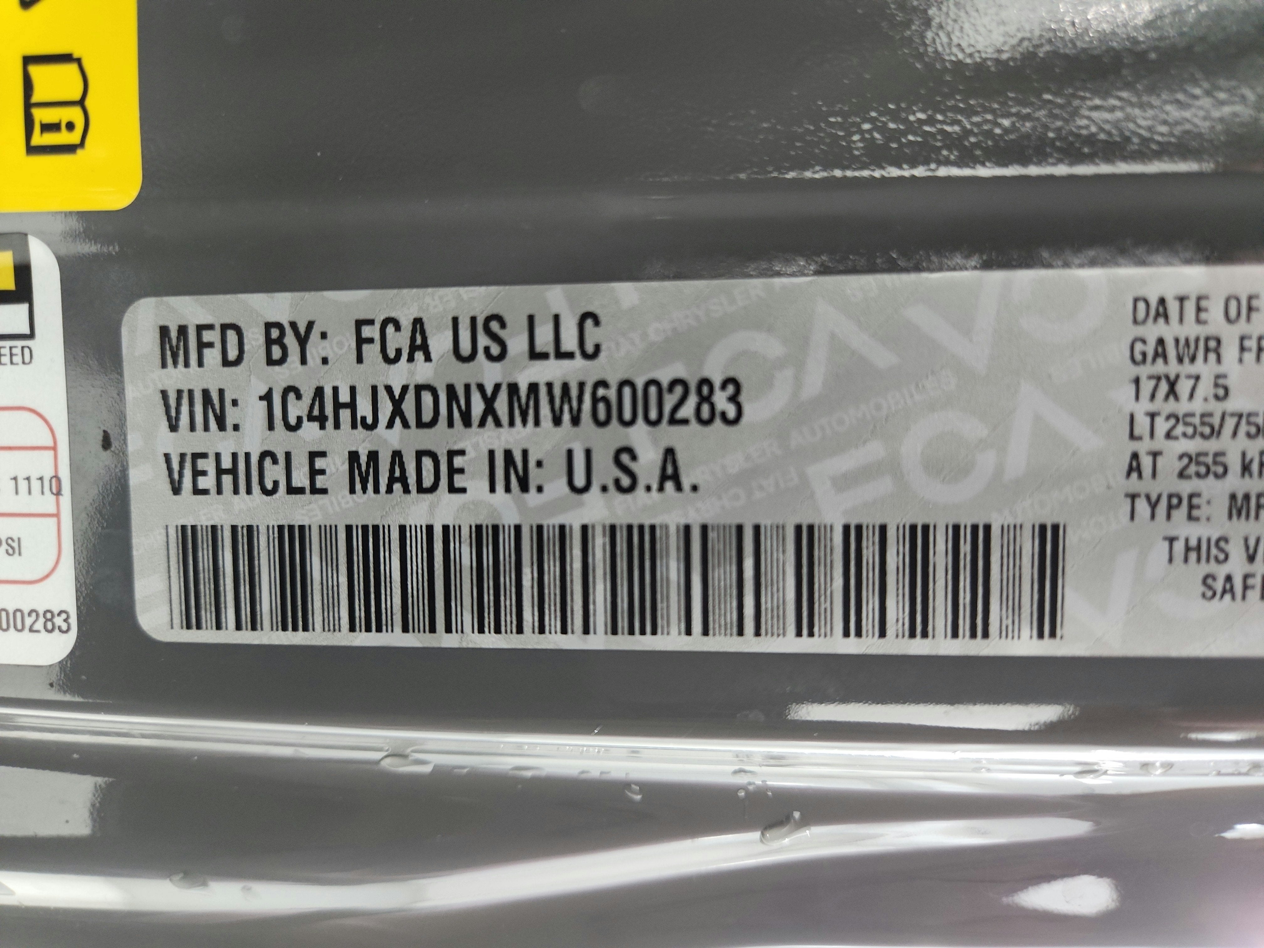 2021 Jeep Wrangler Unlimited Unlimited Willys