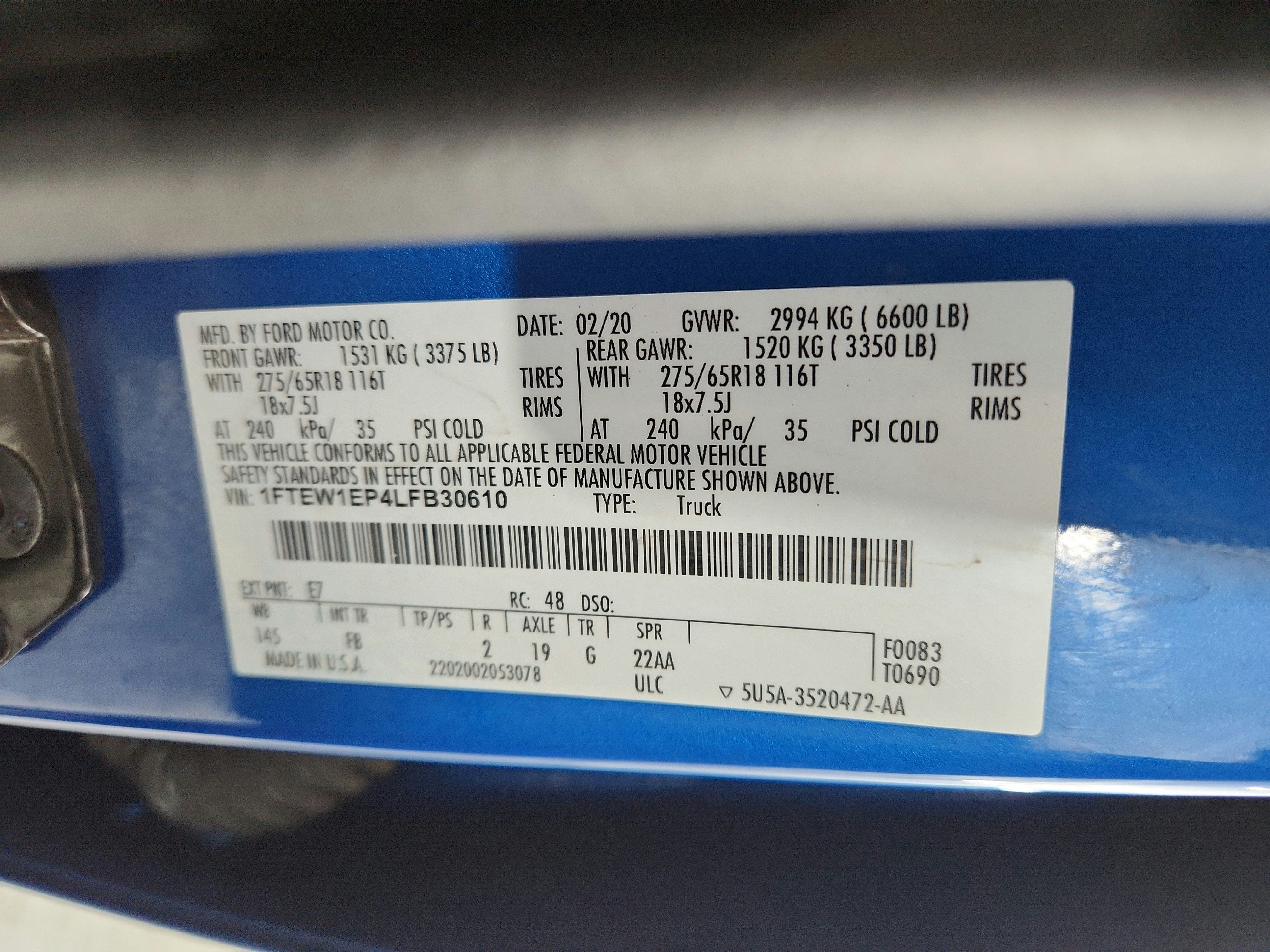 2020 Ford F-150 XLT