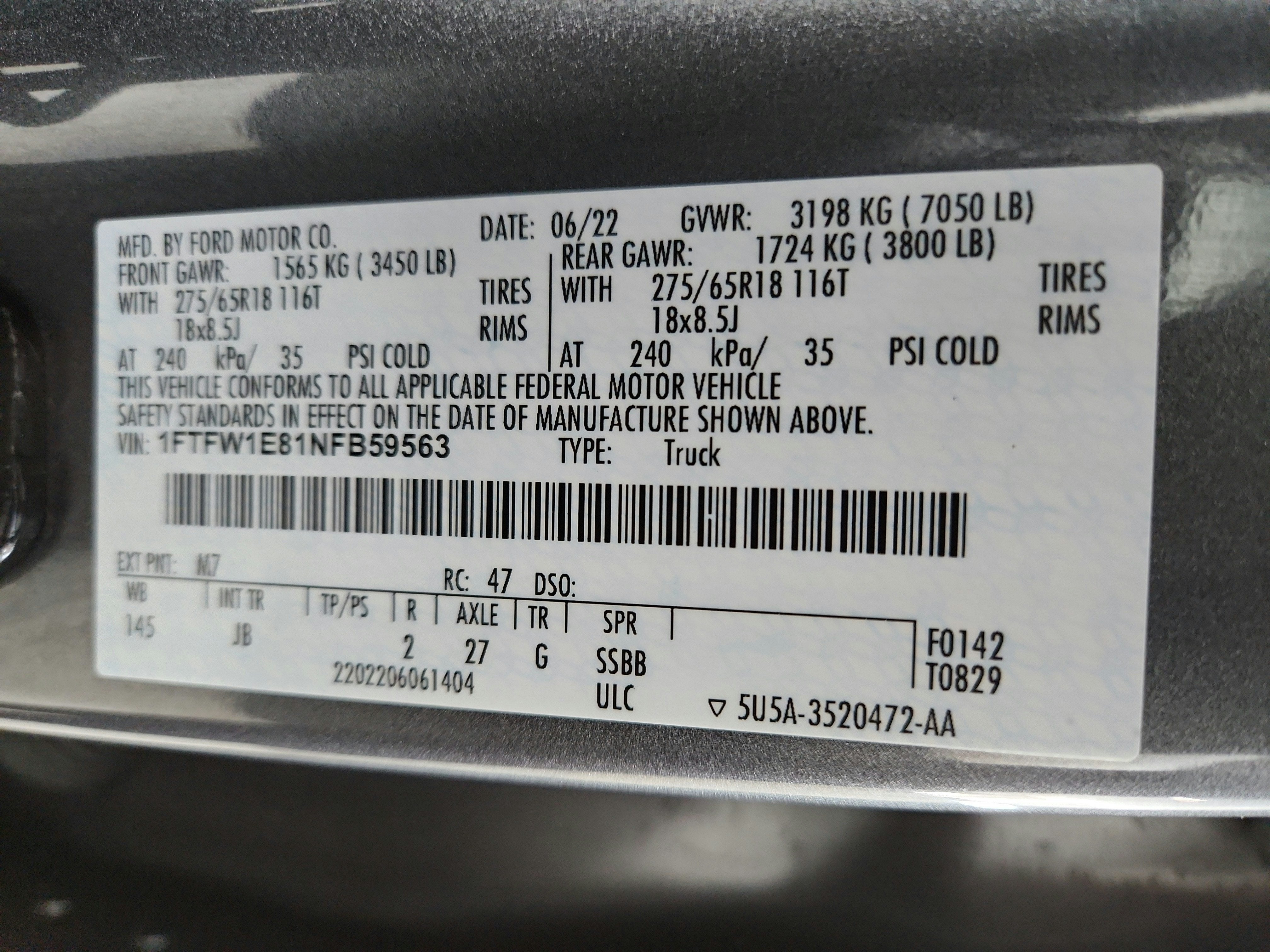 2022 Ford F-150 LARIAT