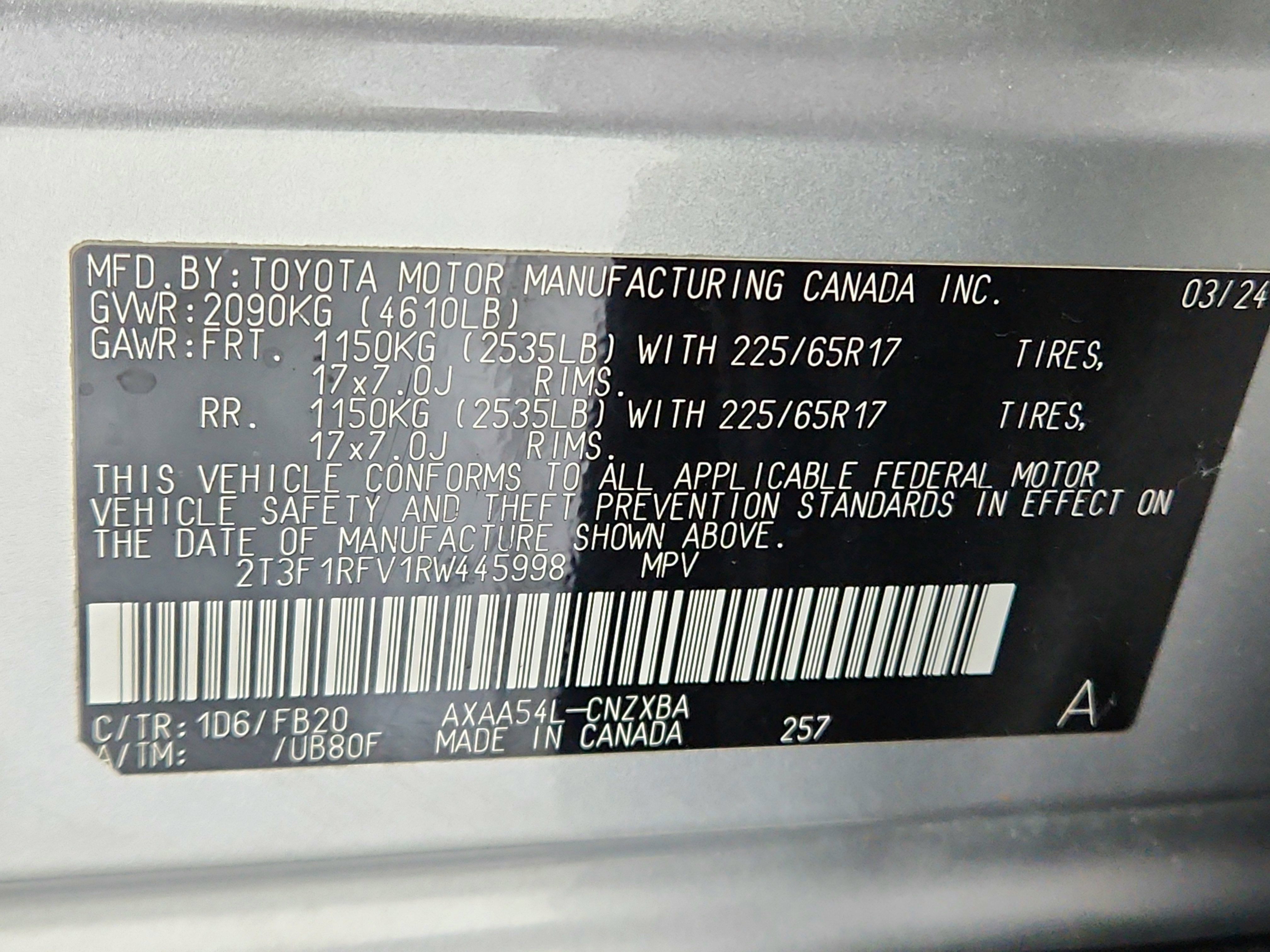 2024 Toyota RAV4 LE