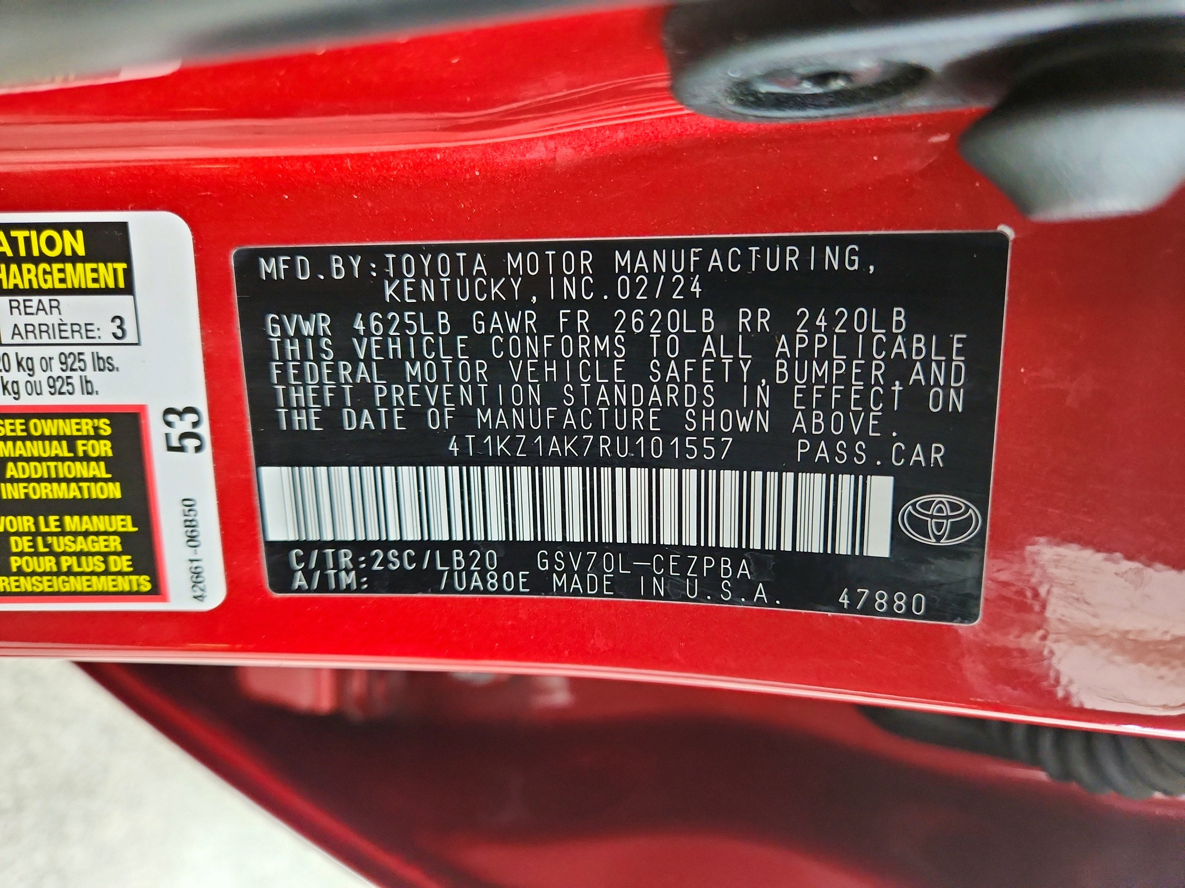 2024 Toyota Camry Base