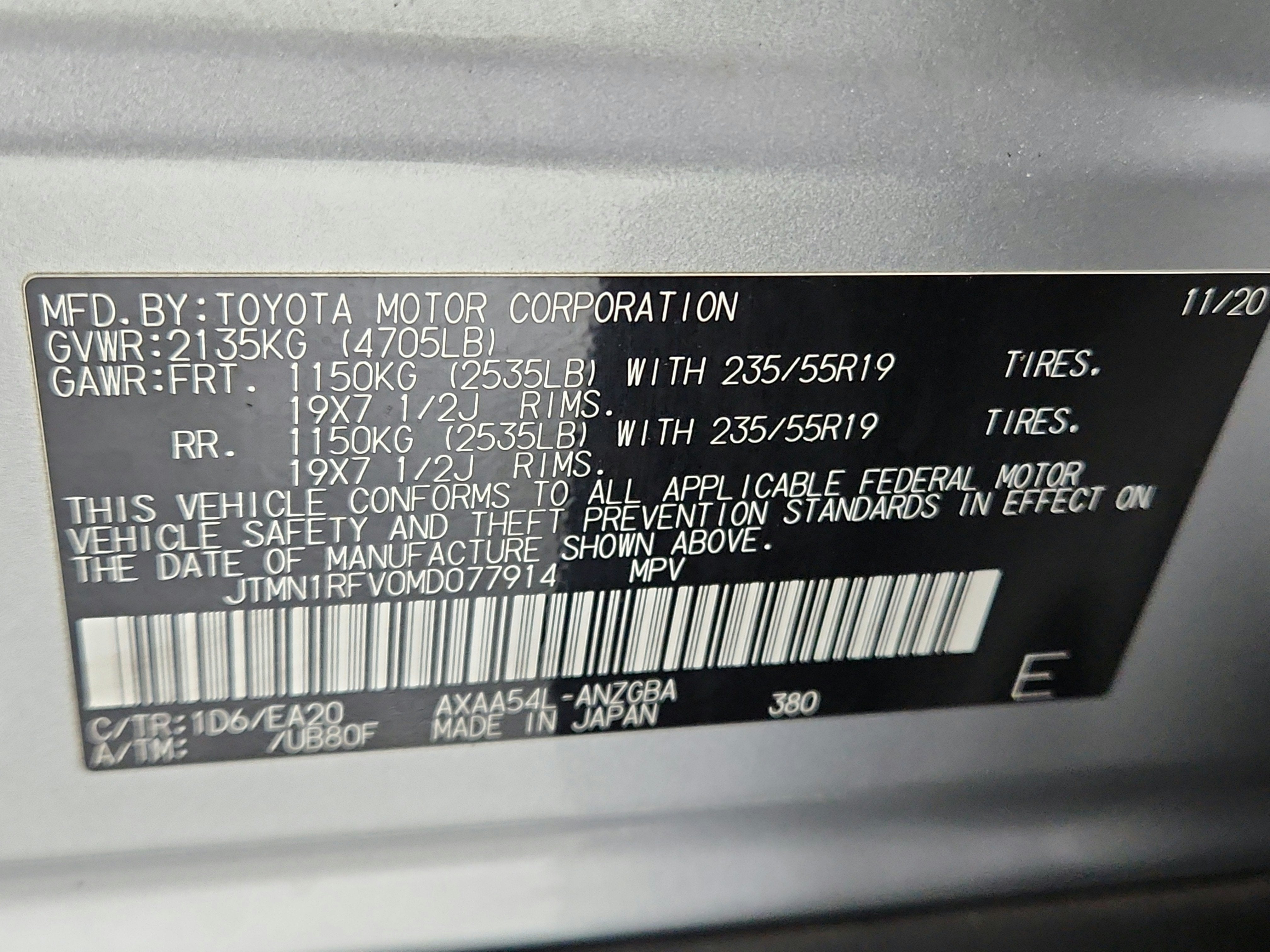 2021 Toyota RAV4 Limited