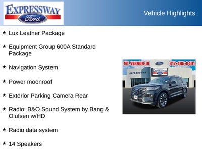 2025 Ford Explorer Platinum